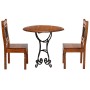 Juego de bistro 3 piezas madera maciza de acacia de , muebles para cocinas y comedores - Ref: Foro24-275335, Precio: 473,50 €...
