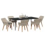 Conjunto de Comedor de Jardín 7 pcs Gris Claro ratán sintético en Mesas de jardín | Comprar online en Foru.es