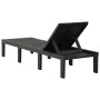 Anthrazitgraue Sonnenliege aus Kunststoff von vidaXL, Liegen - Ref: Foro24-315827, Preis: 141,35 €, Rabatt: %