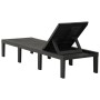 Tumbona de plástico gris antracita de vidaXL, Tumbonas - Ref: Foro24-315827, Precio: 146,30 €, Descuento: %