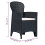 Comedor de jardín 7 piezas plástico aspecto de ratán antracita de , Conjuntos de jardín - Ref: Foro24-276128, Precio: 706,57 ...
