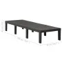 Anthrazitgraue Sonnenliege aus Kunststoff von vidaXL, Liegen - Ref: Foro24-315827, Preis: 141,35 €, Rabatt: %