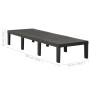 Tumbona de plástico gris antracita de vidaXL, Tumbonas - Ref: Foro24-315827, Precio: 146,30 €, Descuento: %