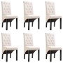 Sillas de comedor 6 unidades tela color crema de , Sillas de comedor - Ref: Foro24-276968, Precio: 572,73 €, Descuento: %