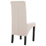 Sillas de comedor 6 unidades tela color crema de , Sillas de comedor - Ref: Foro24-276968, Precio: 572,73 €, Descuento: %