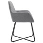 Sillas de comedor 6 unidades de tela gris claro de , Sillas de comedor - Ref: Foro24-277095, Precio: 604,70 €, Descuento: %