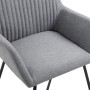 Sillas de comedor 6 unidades de tela gris claro de , Sillas de comedor - Ref: Foro24-277095, Precio: 604,70 €, Descuento: %