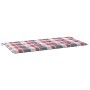Cojín de banco de jardín tela Oxford a cuadros rojo 100x50x3cm de , Cojines para sillas y sofás - Ref: Foro24-314078, Precio:...