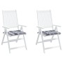 Cojines de silla de jardín 2 uds tela a cuadros gris 50x50x3 cm de , Cojines para sillas y sofás - Ref: Foro24-314071, Precio...