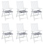 Cojines de silla de jardín 6 uds tela a cuadros gris 50x50x3 cm de , Cojines para sillas y sofás - Ref: Foro24-314073, Precio...