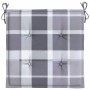 Cojines de silla de jardín 6 uds tela a cuadros gris 50x50x3 cm de , Cojines para sillas y sofás - Ref: Foro24-314073, Precio...