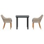 Conjunto de Comedor de Jardín 3 pcs Gris Claro ratán sintético en Mesas de jardín | Comprar online en Foru.es