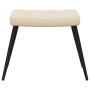 Sillón de relax con reposapiés de tela color crema de , Sillones - Ref: Foro24-327954, Precio: 120,78 €, Descuento: %