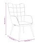 Sillón de relax con reposapiés de tela color crema de , Sillones - Ref: Foro24-327954, Precio: 120,78 €, Descuento: %