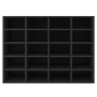 Zapatero de madera contrachapada negro 92x30x67,5 cm de , Zapateros y organizadores de calzado - Ref: Foro24-340216, Precio: ...