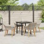 Conjunto de Comedor de Jardín 5 pcs Gris Claro ratán sintético en Mesas de jardín | Comprar online en Foru.es