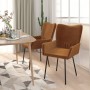 Sillas de comedor 2 unidades terciopelo marrón de , Sillas de comedor - Ref: Foro24-344806, Precio: 126,76 €, Descuento: %