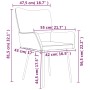 Sillas de comedor 2 unidades terciopelo marrón de , Sillas de comedor - Ref: Foro24-344806, Precio: 126,76 €, Descuento: %