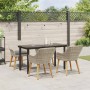 Conjunto de Comedor de Jardín 5 pcs Gris Claro ratán sintético en Mesas de jardín | Comprar online en Foru.es