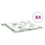 Cojines de silla 4 uds tela estampado de hojas 50x50x3 cm de , Cojines para sillas y sofás - Ref: Foro24-361087, Precio: 32,2...