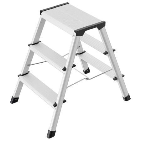 Hailo Escalera plegable L90 Step-ke 2x3 peldaños 60 cm 4443-701 de , Escaleras de mano - Ref: Foro24-416261, Precio: 109,13 €...