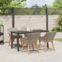 Conjunto de Comedor de Jardín 5 pcs Gris Claro ratán sintético en Mesas de jardín | Comprar online en Foru.es