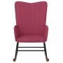 Silla mecedora de terciopelo rojo vino tinto de , Mecedoras - Ref: Foro24-327748, Precio: 108,97 €, Descuento: %
