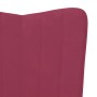 Silla mecedora de terciopelo rojo vino tinto de , Mecedoras - Ref: Foro24-327748, Precio: 108,97 €, Descuento: %