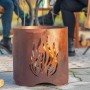 RedFire Chimenea de jardín hecha a mano Kiruna acero color óxido de , Chimeneas - Ref: Foro24-441219, Precio: 91,75 €, Descue...