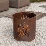 RedFire Chimenea de jardín hecha a mano Kiruna acero color óxido de , Chimeneas - Ref: Foro24-441219, Precio: 91,75 €, Descue...