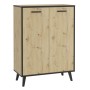 FMD Mueble zapatero 5 compartimentos roble artesanal 68,5x33x93,5 cm de , Zapateros y organizadores de calzado - Ref: Foro24-...