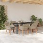 Conjunto de Comedor de Jardín 7 pcs Gris Claro ratán sintético en Mesas de jardín | Comprar online en Foru.es
