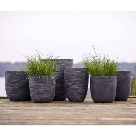 Capi Macetero bajo elegante Waste Rib gris 34x46 cm de , Maceteros y jardineras - Ref: Foro24-442101, Precio: 68,96 €, Descue...