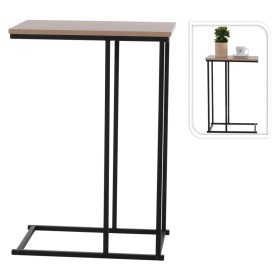 H&S Collection Mesa auxiliar con superficie de MDF natural y negro de , Mesas auxiliares - Ref: Foro24-445863, Precio: 33,06 ...