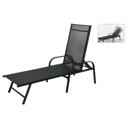 ProGarden Tumbona plegable negro 195x60x45 cm de , Tumbonas - Ref: Foro24-446772, Precio: 109,42 €, Descuento: %
