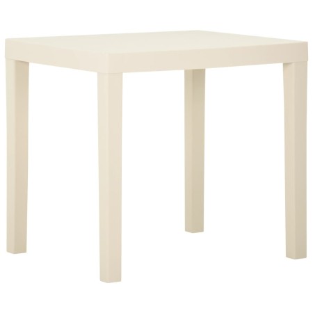 Mesa de jardín de plástico blanca 79x65x72 cm de vidaXL, Mesas de jardín - Ref: Foro24-315842, Precio: 74,83 €, Descuento: %