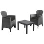 ProGarden Set de muebles de jardín Akita 3 pzas cojines gris antracita de , Conjuntos de jardín - Ref: Foro24-442181, Precio:...