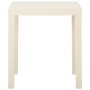 Mesa de jardín de plástico blanca 79x65x72 cm de vidaXL, Mesas de jardín - Ref: Foro24-315842, Precio: 74,83 €, Descuento: %