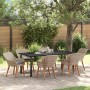 Conjunto de Comedor de Jardín 7 pcs Gris Claro ratán sintético en Mesas de jardín | Comprar online en Foru.es