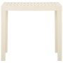 Mesa de jardín de plástico blanca 79x65x72 cm de vidaXL, Mesas de jardín - Ref: Foro24-315842, Precio: 74,83 €, Descuento: %