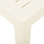 Mesa de jardín de plástico blanca 79x65x72 cm de vidaXL, Mesas de jardín - Ref: Foro24-315842, Precio: 74,83 €, Descuento: %