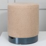 Venture Home Puf Benji felpa beige y negro 35x35x42,5 cm de , Otomanas - Ref: Foro24-444794, Precio: 47,04 €, Descuento: %