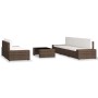 Juego de muebles de jardín 6 piezas ratán sintético marrón de , Conjuntos de jardín - Ref: Foro24-3054588, Precio: 594,81 €, ...