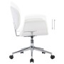 Sillas de comedor giratorias 6 unidades cuero sintético blanco de , Sillas de comedor - Ref: Foro24-3054859, Precio: 934,79 €...