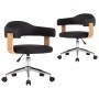 Sillas de comedor giratorias 2 unidades cuero sintético negro de , Sillas de comedor - Ref: Foro24-3054899, Precio: 251,45 €,...