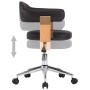 Sillas de comedor giratorias 2 unidades cuero sintético negro de , Sillas de comedor - Ref: Foro24-3054899, Precio: 251,45 €,...