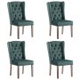 Sillas de comedor 4 unidades terciopelo verde oscuro de , Sillas de comedor - Ref: Foro24-3055854, Precio: 773,87 €, Descuent...
