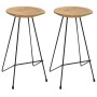 Juego de mesa alta y taburetes de bar 3 piezas negro de , muebles para cocinas y comedores - Ref: Foro24-3057839, Precio: 341...