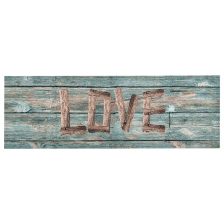 Alfombra de cocina lavable Love 60x300 cm de vidaXL, Felpudos - Ref: Foro24-315959, Precio: 47,96 €, Descuento: %