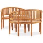 Juego de muebles de jardín 3 piezas madera maciza de teca de , Conjuntos de jardín - Ref: Foro24-3059966, Precio: 667,94 €, D...